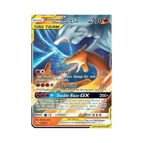 UNB 020 - Reshiram & Charizard GX