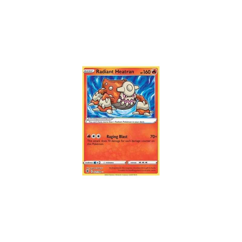 radiant heatran pokemon card Amazon.com: Radiant Heatran - 027/189 - Radiant Rare - Sword & Shield main image 0