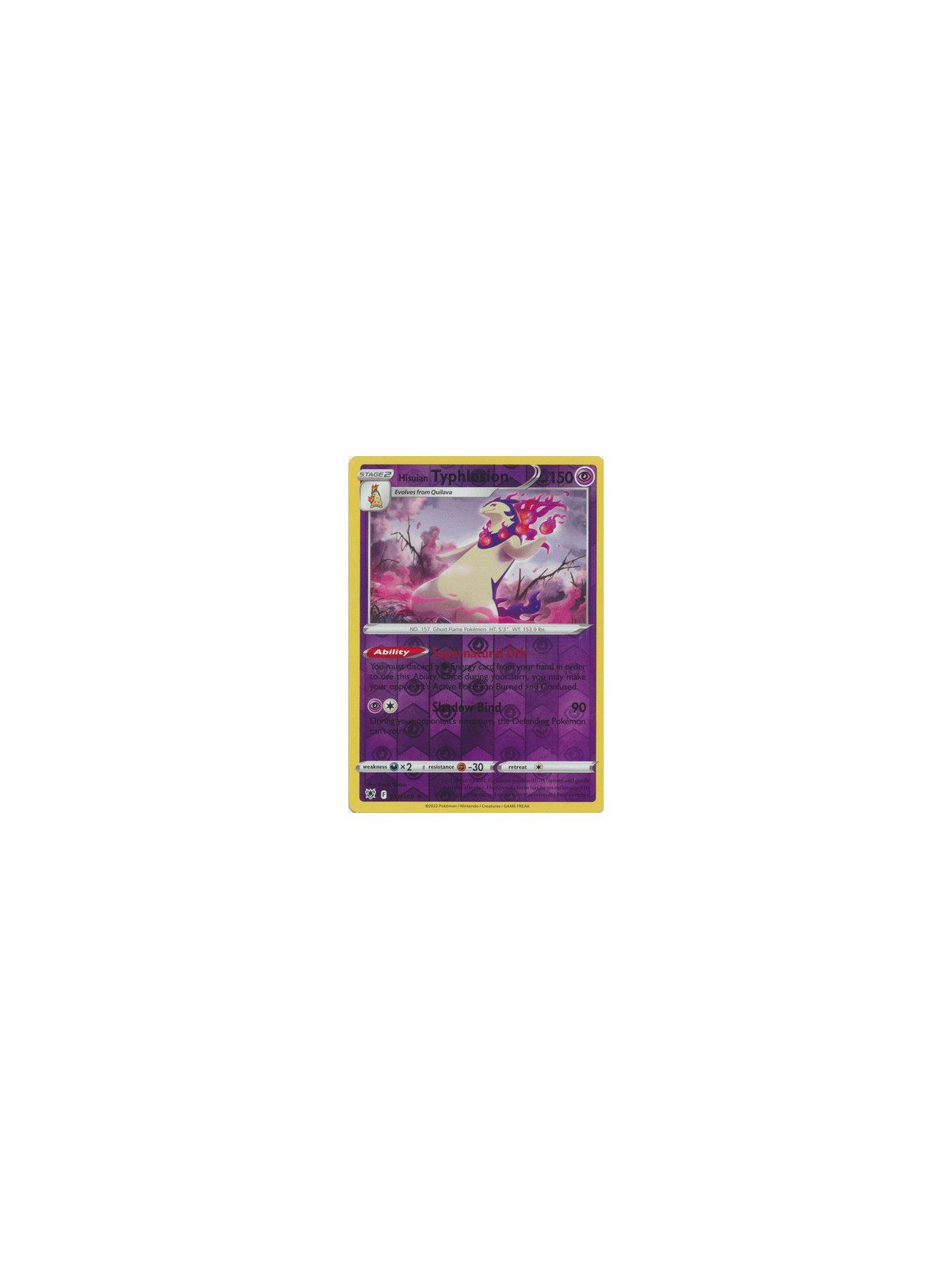 ASR 052 - Hisuian Typhlosion - Reverse HoloAstral Radiance Astral Radiance€ 0,50 Astral Radiance