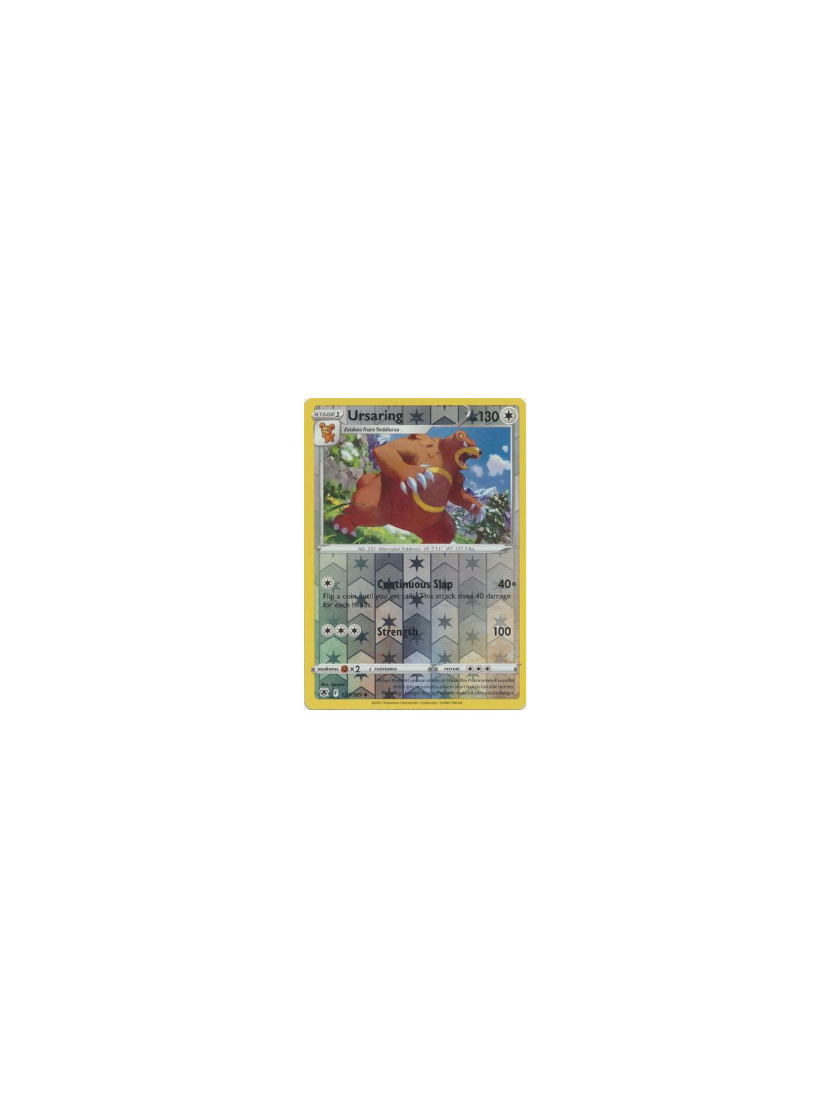 ASR 123 - Ursaring - Reverse Holo