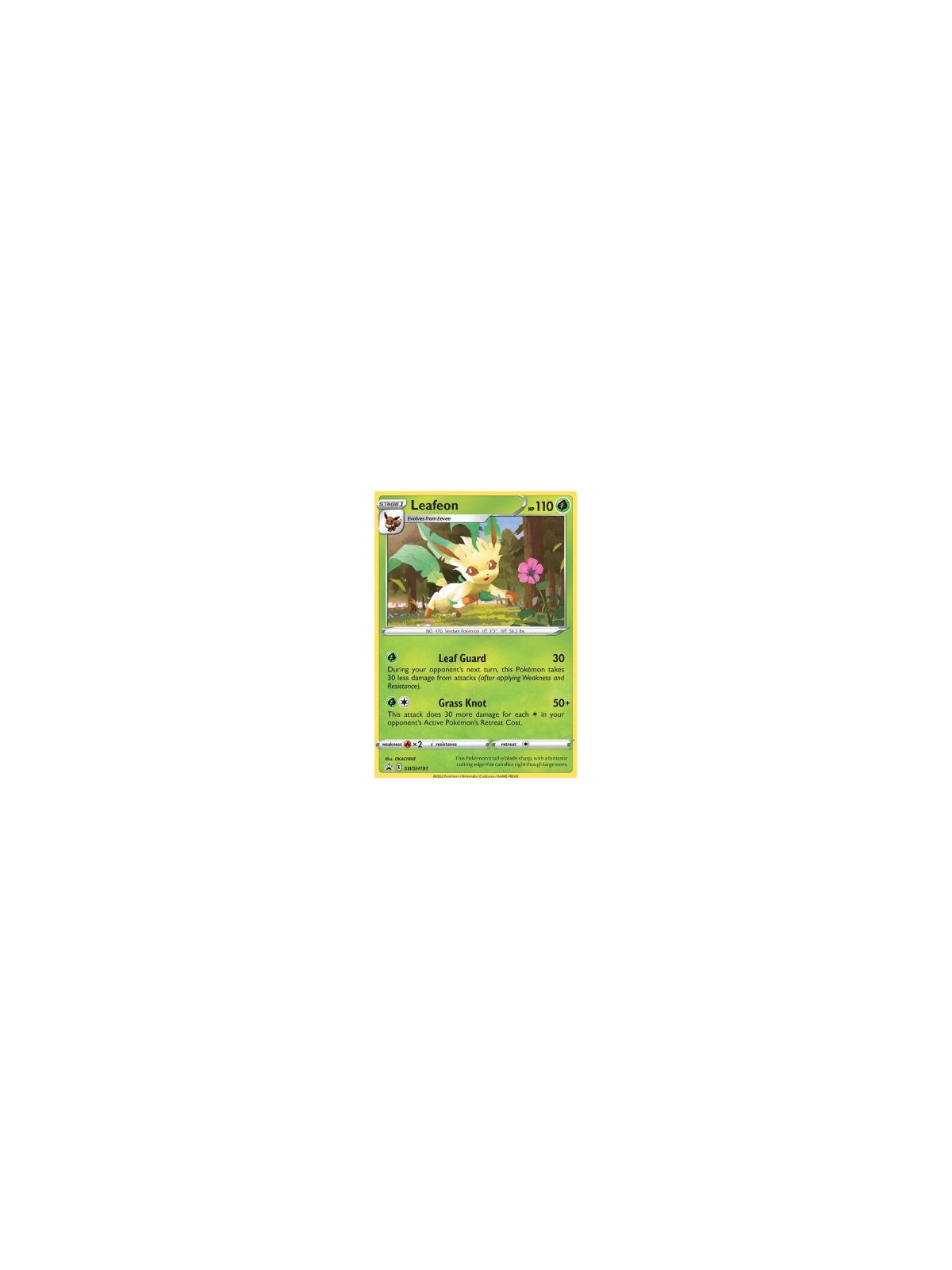 SWSH 191 - LeafeonSWSH Black Star Promo's SWSH Black Star Promos€ 0,99 SWSH Black Star Promo's