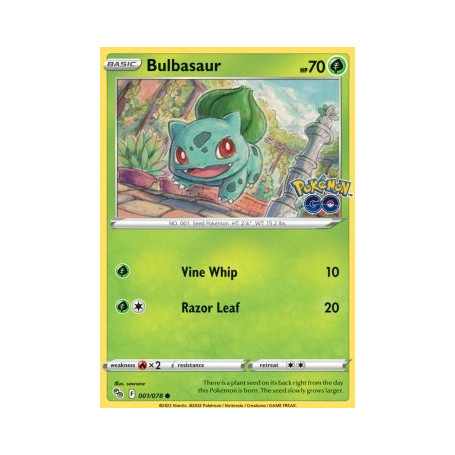 PGO 001 - Bulbasaur - Reverse HoloPokémon Go Pokémon Go€ 0,40 Pokémon Go