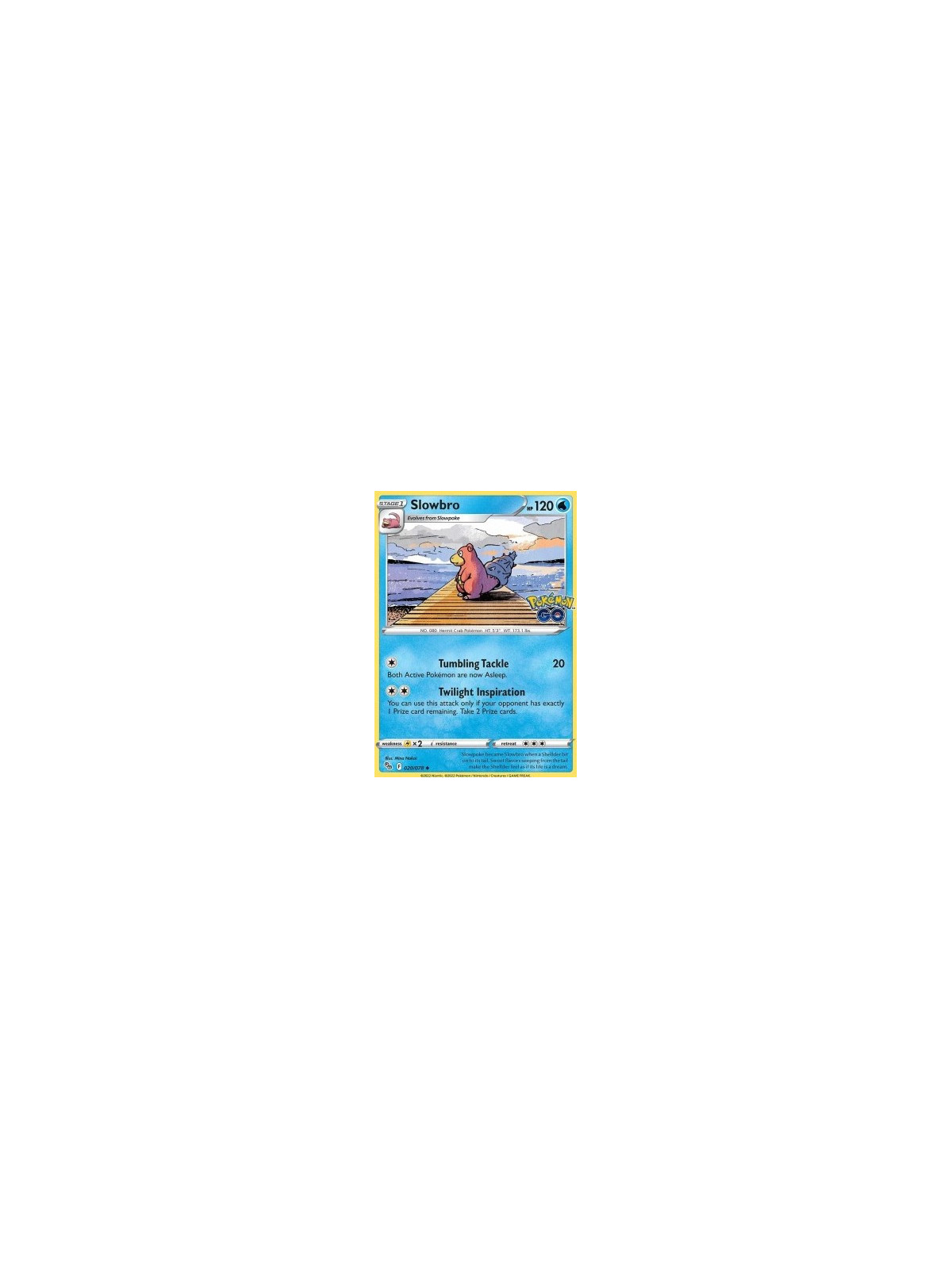 PGO 020 - Slowbro - Reverse Holo