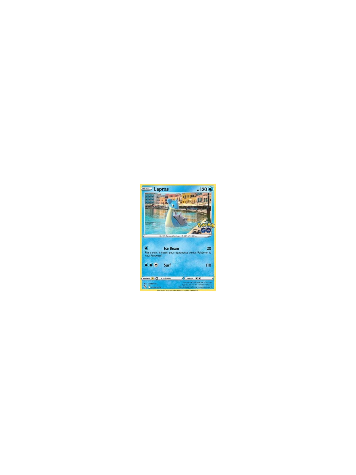 PGO 023 - Lapras - Reverse Holo