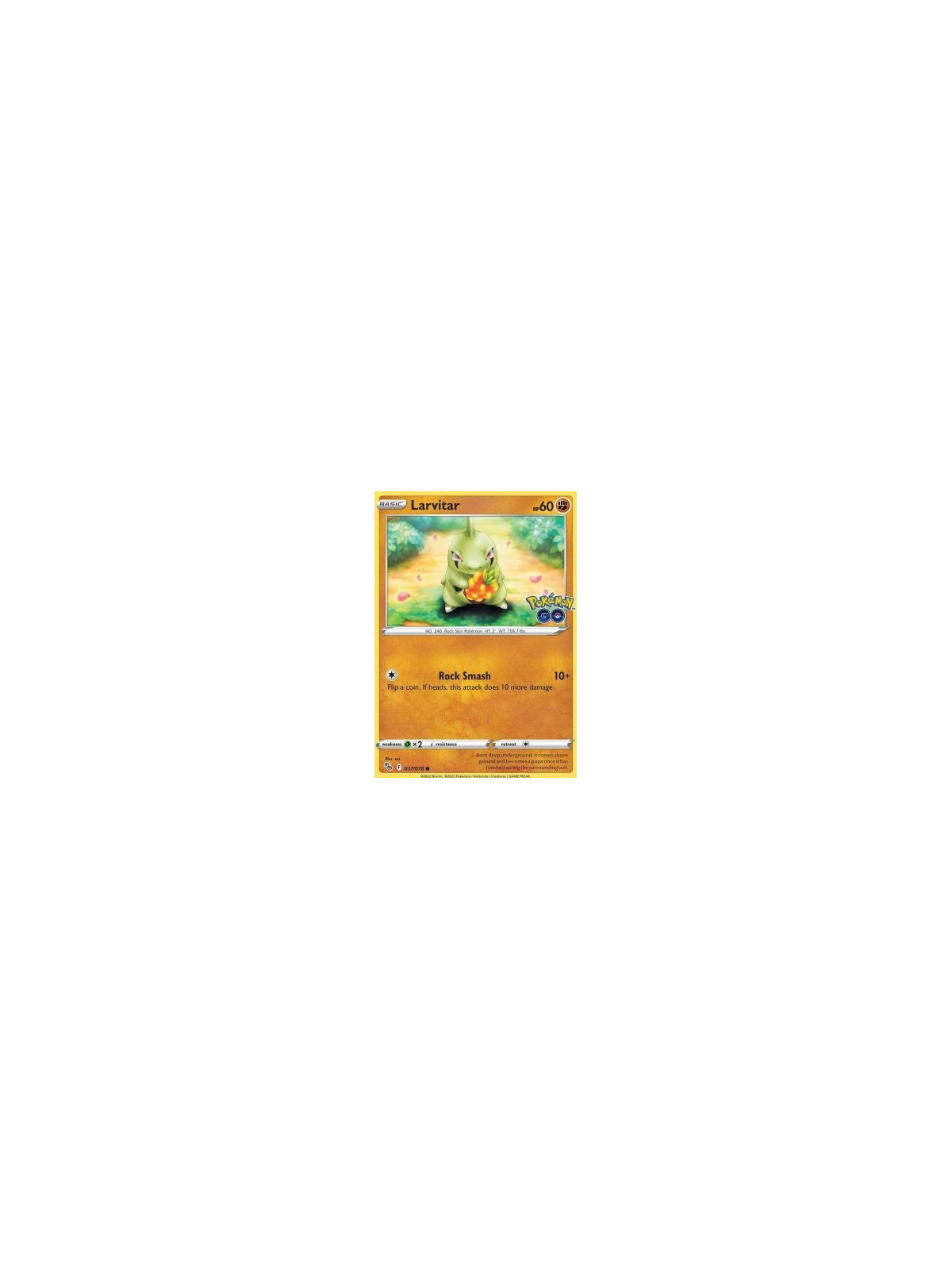 PGO 037 - Larvitar - Reverse HoloPokémon Go Pokémon Go€ 0,35 Pokémon Go