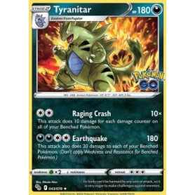 PGO 043 - Tyranitar - Reverse Holo PGO 043 - Tyranitar - Reverse Holo
