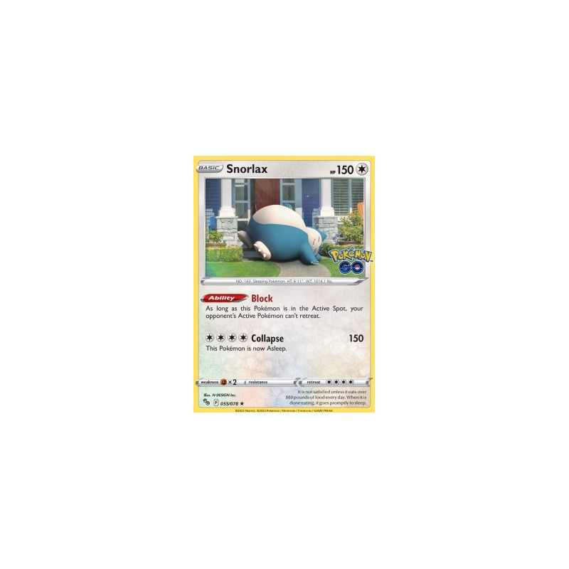 Snorlax (055/078)  Pokémon GO (Reverse Holo)