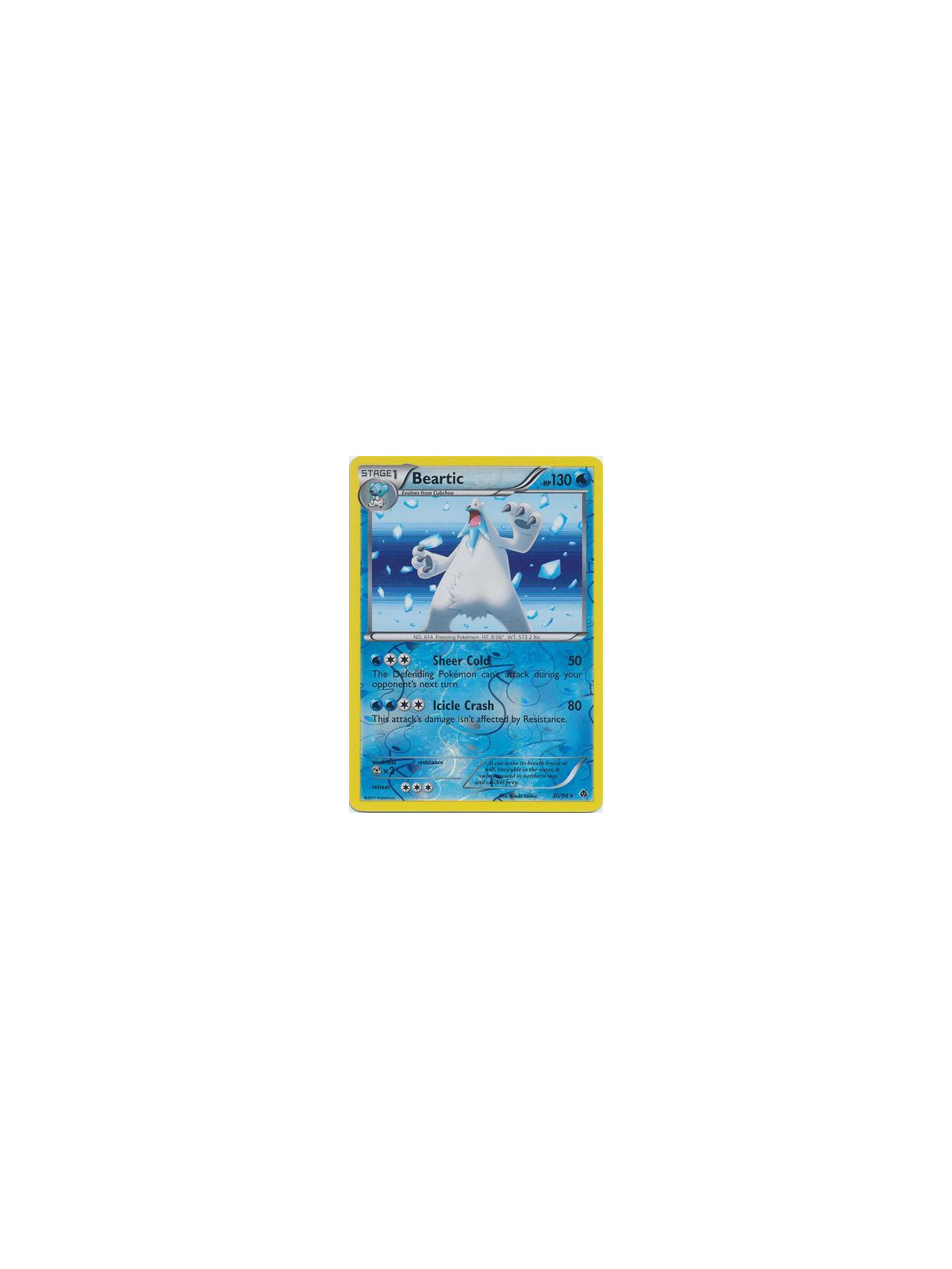 EPO 030 - Beartic (Sheer Cold) - Reverse Holo