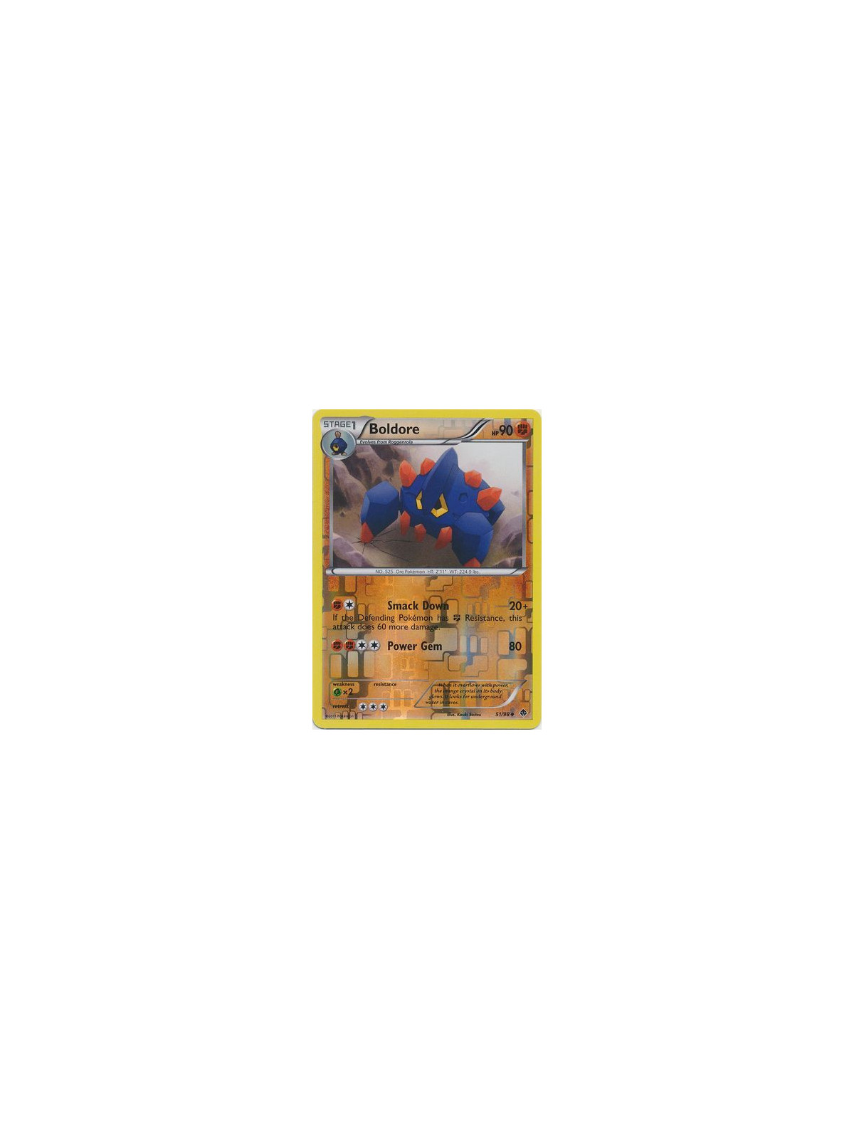 EPO 051 - Boldore (Smack Down) - Reverse HoloEmerging Powers Emerging Powers€ 0,70 Emerging Powers