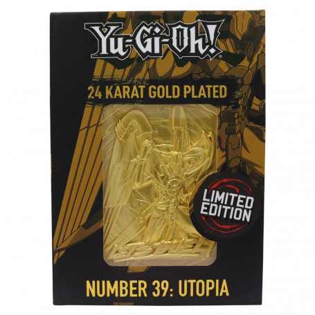Yu-Gi-Oh! Limited Edition 24K Gold Plated Collectible - Utopia