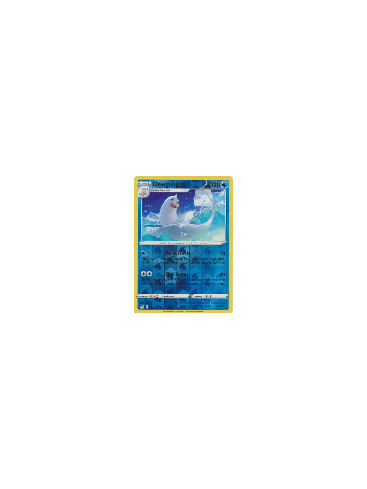 LOR 034 - Dewgong - Reverse Holo