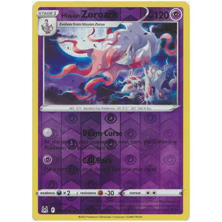 LOR 076 - Hisuian Zoroark - Reverse HoloLost Origin Lost Origin€ 0,75 Lost Origin