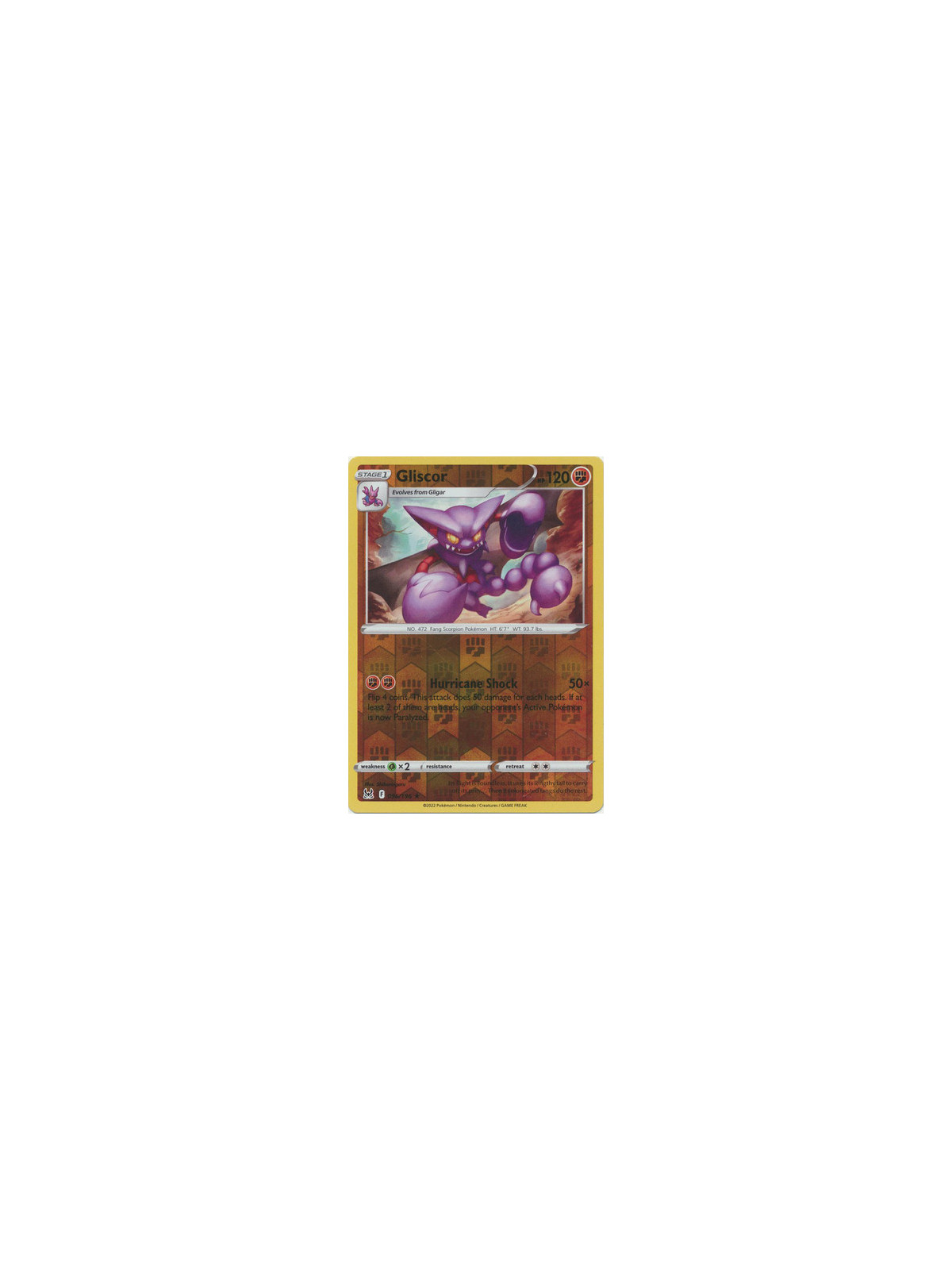 LOR 096 - Gliscor - Reverse HoloLost Origin Lost Origin€ 0,35 Lost Origin