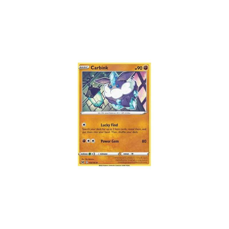 carbink pokemon card value Carbink 50/124 Reverse Holo Pokemon Card Near Mint