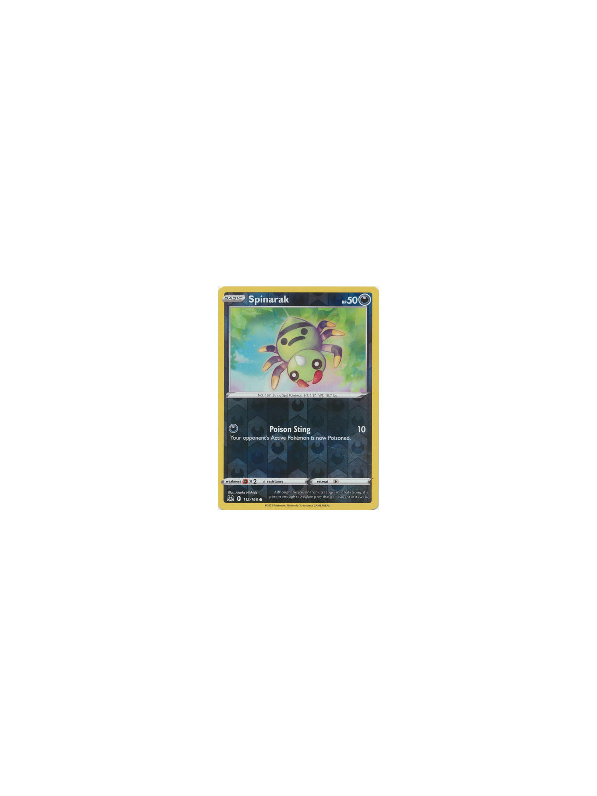 LOR 112 - Spinarak - Reverse Holo