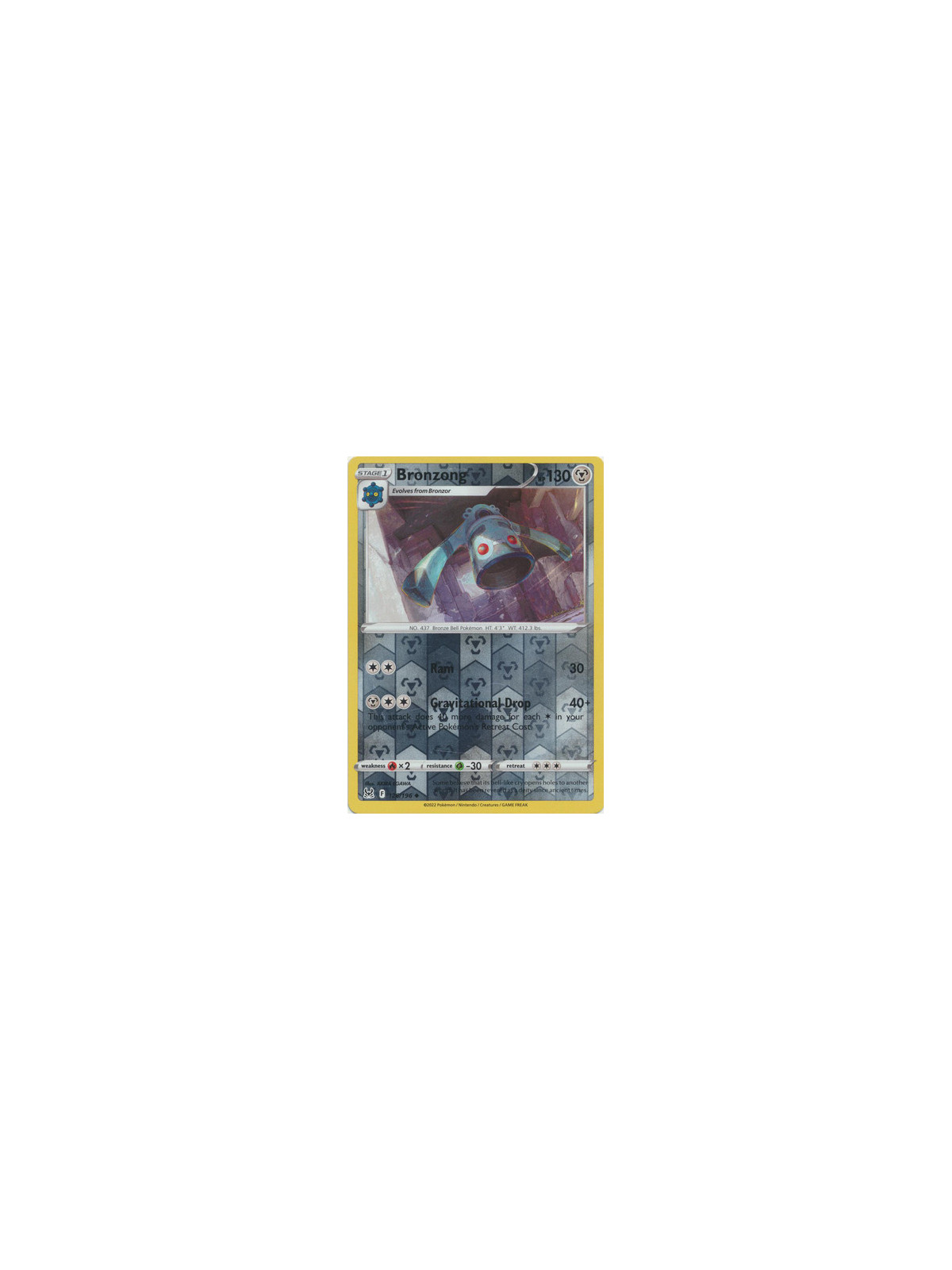LOR 126 - Bronzong - Reverse HoloLost Origin Lost Origin€ 0,40 Lost Origin