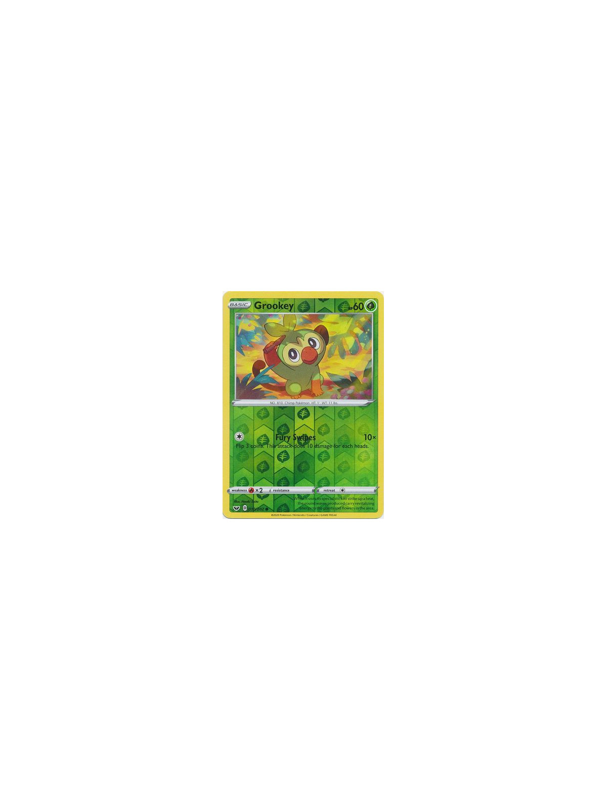 SSH 010 - Grookey - Reverse Holo