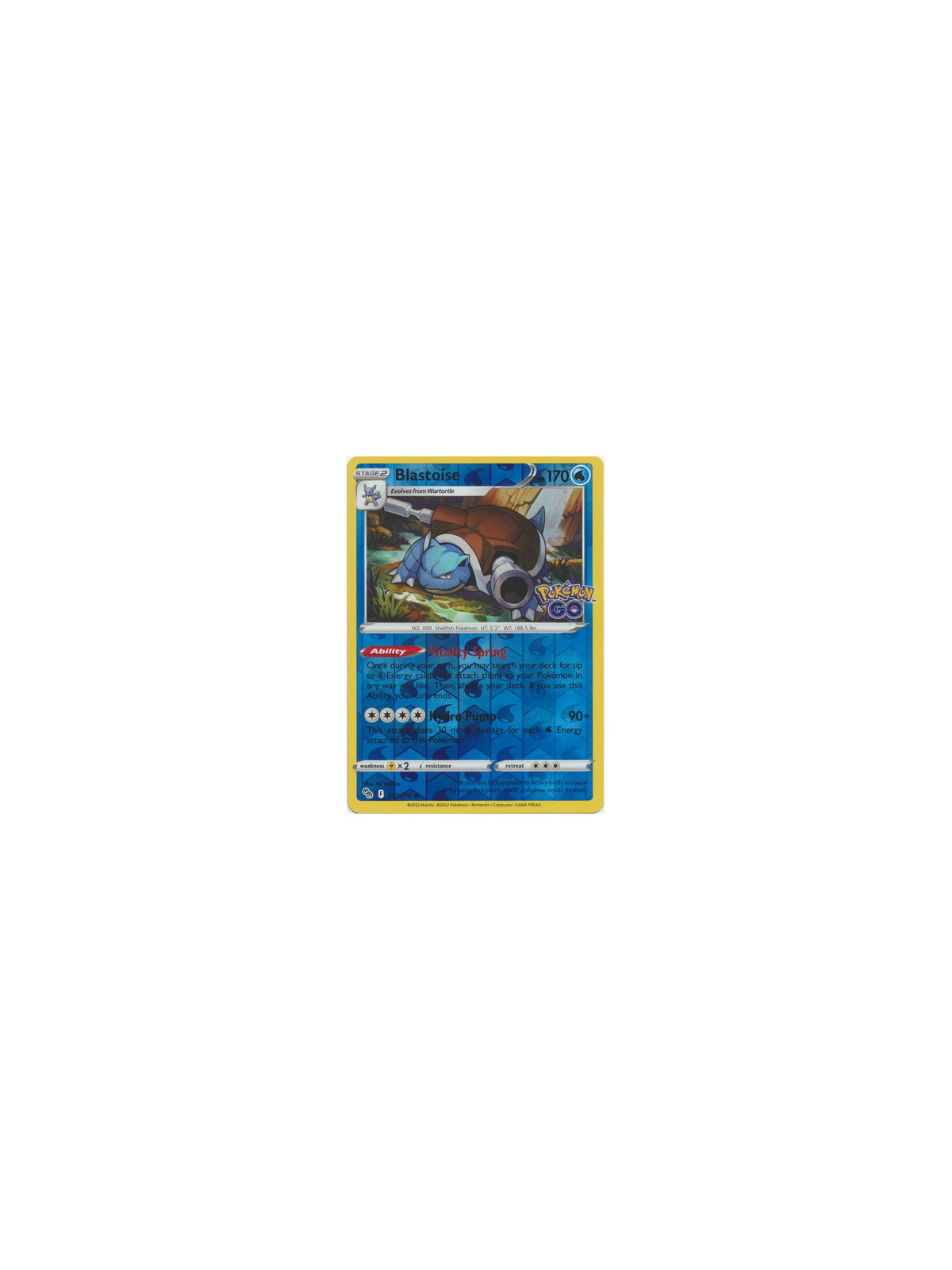 PGO 017 - Blastoise - Reverse Holo