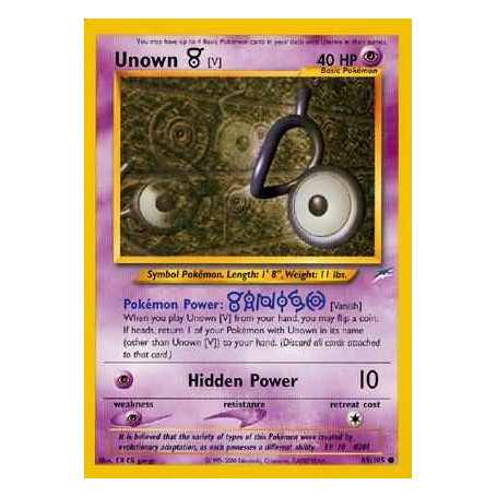 NDE 089 - Unown Neo Destiny Neo Destiny€ 0,50 Neo Destiny