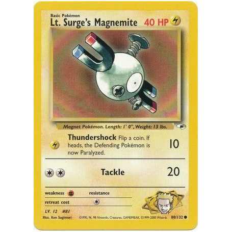 Lt. Surge's Magnemite (Thundershock)