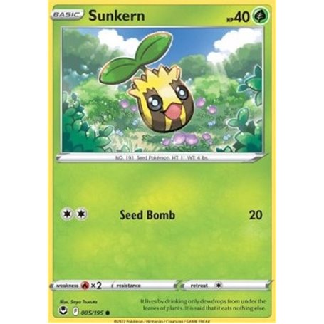 SIT 005 - Sunkern - Reverse HoloSilver Tempest Silver Tempest€ 0,35 Silver Tempest