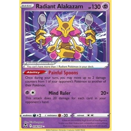 SIT 059 - Radiant AlakazamSilver Tempest Silver Tempest€ 1,99 Silver Tempest