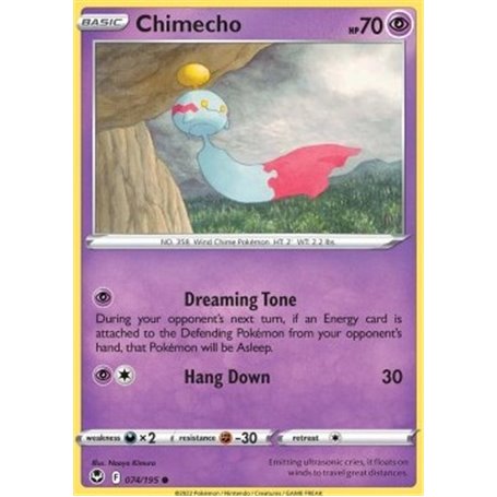 SIT 074 - Chimecho - Reverse HoloSilver Tempest Silver Tempest€ 0,35 Silver Tempest