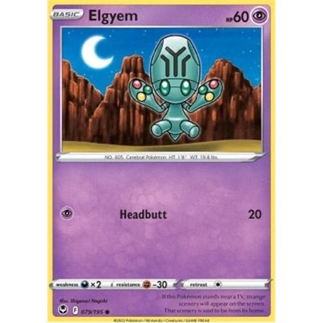 SIT 079 - Elgyem - Reverse HoloSilver Tempest Silver Tempest€ 0,35 Silver Tempest