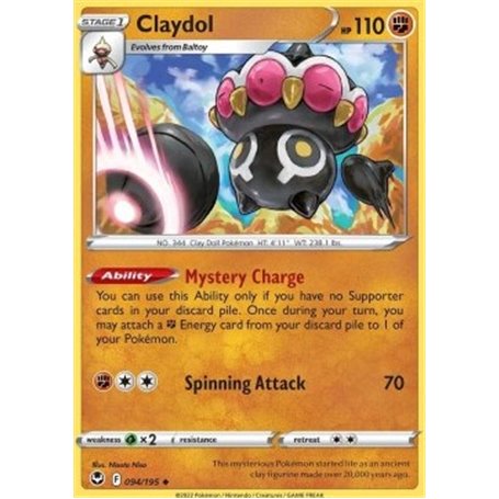 SIT 094 - Claydol - Reverse HoloSilver Tempest Silver Tempest€ 0,35 Silver Tempest