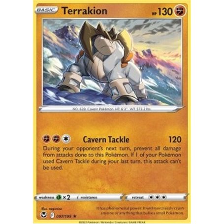 SIT 097 - Terrakion - Reverse HoloSilver Tempest Silver Tempest€ 0,50 Silver Tempest