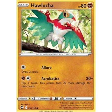 SIT 098 - Hawlucha - Reverse HoloSilver Tempest Silver Tempest€ 0,35 Silver Tempest