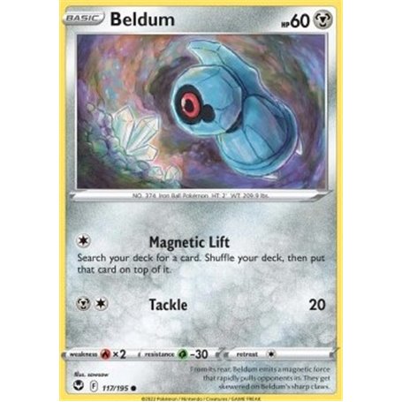 SIT 117 - Beldum - Reverse HoloSilver Tempest Silver Tempest€ 0,35 Silver Tempest