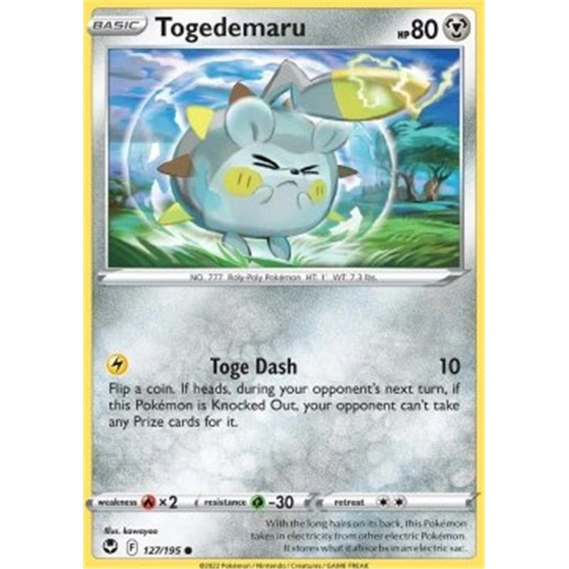 SIT 127 - Togedemaru - Reverse HoloSilver Tempest Silver Tempest€ 0,35 Silver Tempest