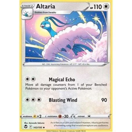 SIT 143 - Altaria - Reverse HoloSilver Tempest Silver Tempest€ 0,35 Silver Tempest