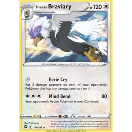 SIT 149 - Hisuian Braviary - Reverse HoloSilver Tempest Silver Tempest€ 0,40 Silver Tempest