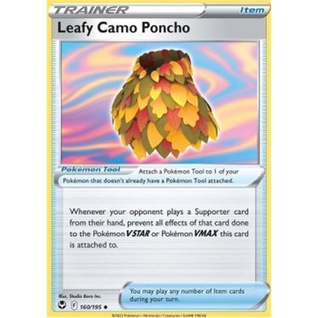 SIT 160 - Leafy Camo Poncho - Reverse Holo