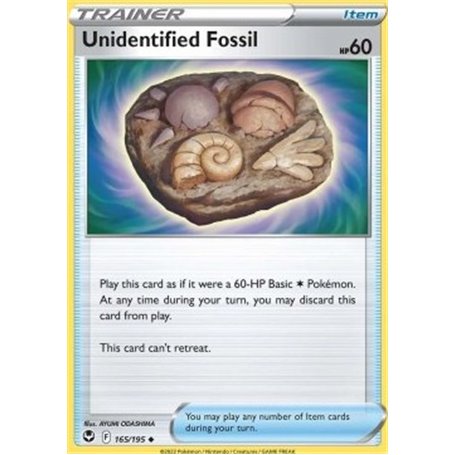 SIT 165 - Unidentified Fossil - Reverse Holo