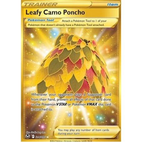 SIT 214 - Leafy Camo Poncho