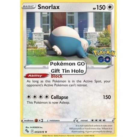 PGO 055 - Snorlax - HoloPokémon Go Pokémon Go€ 1,50 Pokémon Go