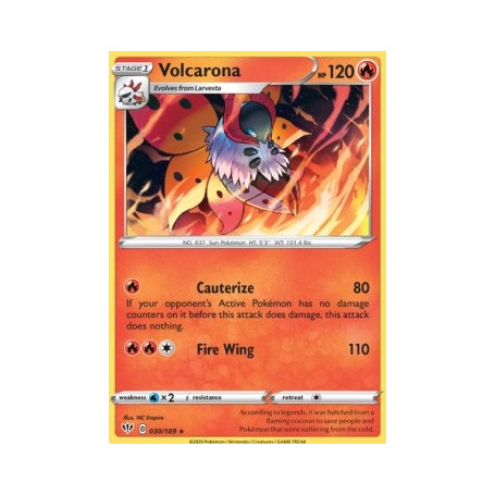 DAA 030 - Volcarona - Reverse HoloDarkness Ablaze Darkness Ablaze€ 0,40 Darkness Ablaze