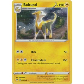 SSH 076 - Boltund - Cosmic Holo SSH 076 - Boltund - Cosmic HoloSword and Shield Sword & Shield€ 0,50 Sword and Shield
