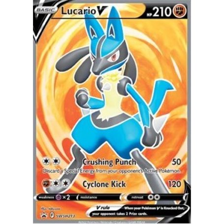 SWSH 213 - Lucario VSWSH Black Star Promo's SWSH Black Star Promos€ 2,99 SWSH Black Star Promo's