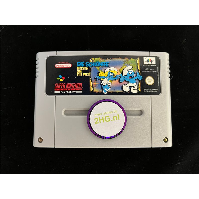 Die Schlümpfe Reiden um die Welt (losse cassette) - SNESSNES Spellen Zonder Doos SNSP-8R-NOE€ 14,99 SNES Spellen Zonder Doos