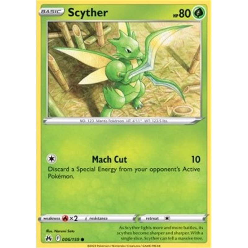CRZ 006 - Scyther - Reverse Holo