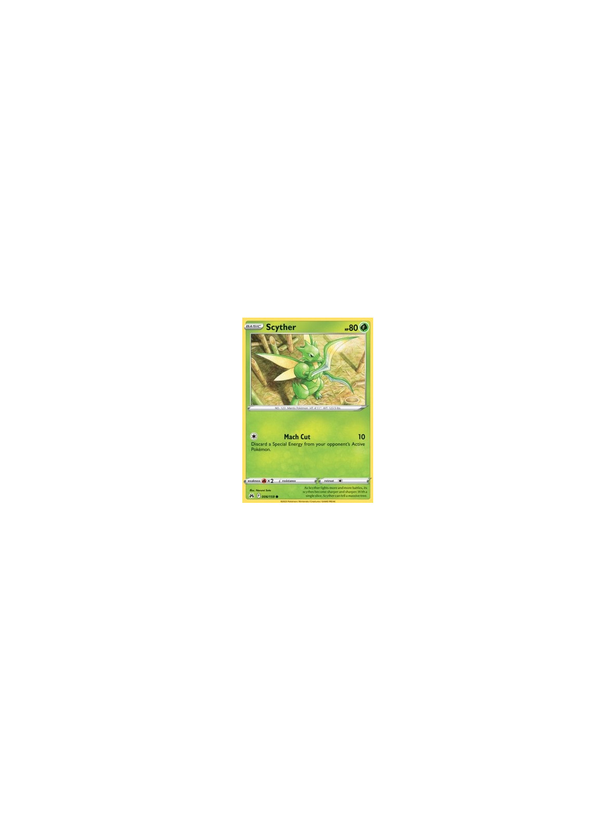 CRZ 006 - Scyther - Reverse Holo
