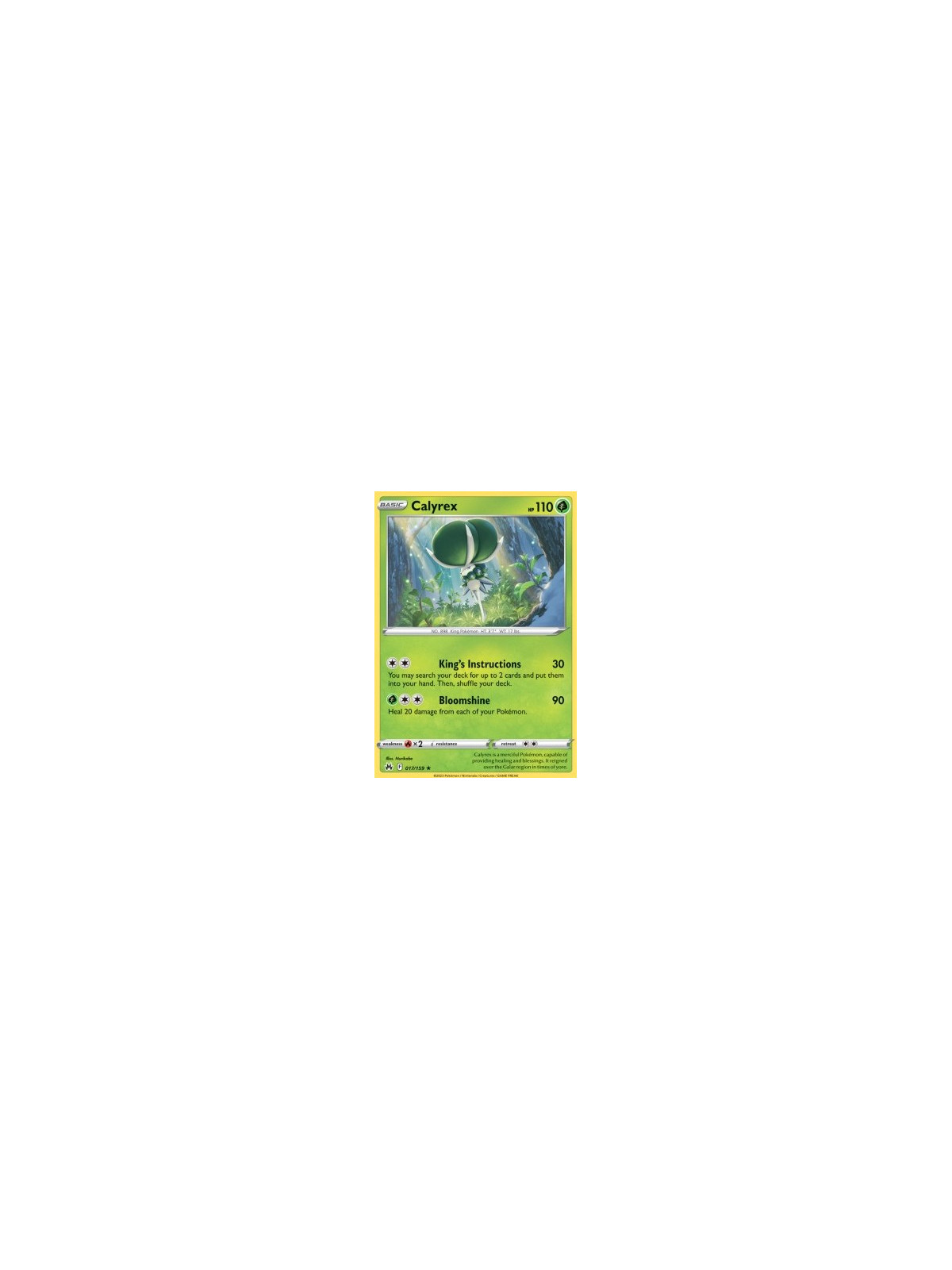 CRZ 017 - Calyrex - Reverse Holo