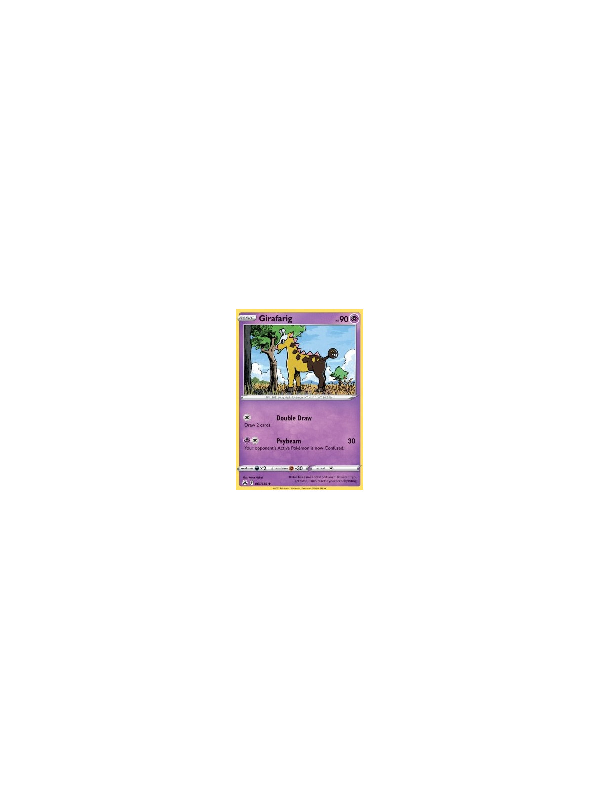 CRZ 061 - Girafarig - Reverse HoloCrown Zenith Crown Zenith€ 0,35 Crown Zenith