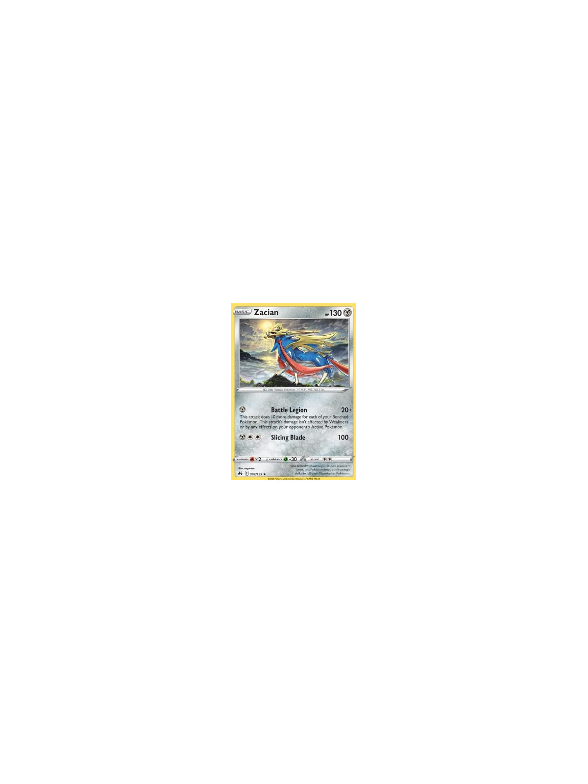 CRZ 094 - Zacian - Reverse HoloCrown Zenith Crown Zenith€ 0,50 Crown Zenith