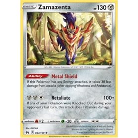 CRZ 097 - Zamazenta - Reverse Holo CRZ 097 - Zamazenta - Reverse Holo
