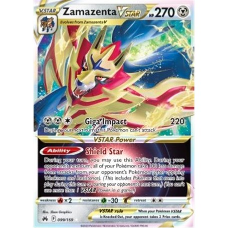 CRZ 099 - Zamazenta VSTARCrown Zenith Crown Zenith€ 4,99 Crown Zenith